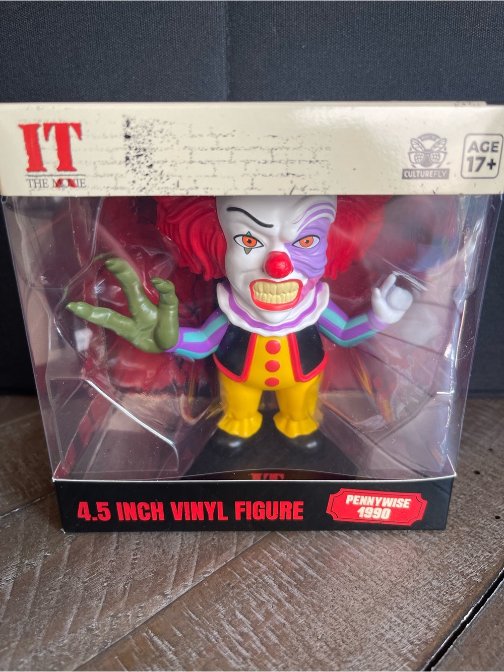 Pennywise 1990 4.5" Vinyl Figure - Red, Yellow & Purple Clown Collectible